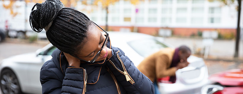 patient with pinched nerve in need of auto accident injury care in Louisville